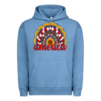 Pigment Pebble Blue america sunflower rainbow Urban Hoodie - Artiststas