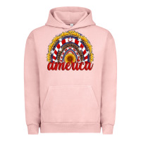Pigment Salmon america sunflower rainbow Urban Hoodie - Artiststas
