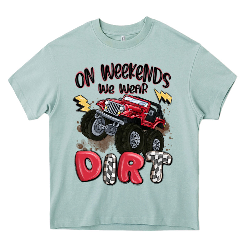 On Weekends We Wear Dirt Heavy Core Tee by MaliasSmallBusiness | Teevron