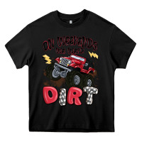 Black on weekends we wear dirt Heavy Core Tee - MaliasSmallBusiness
