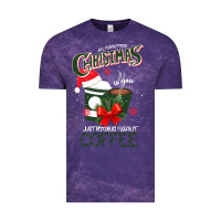 Cloud Purple All I Want For Christmas Is You Just Kidding I Want Coffee Vintage Tee - Bettercallsaul