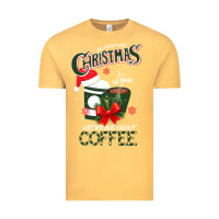 Vintage Mustard All I Want For Christmas Is You Just Kidding I Want Coffee Vintage Tee - Bettercallsaul