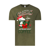 Vintage Olive All I Want For Christmas Is You Just Kidding I Want Coffee Vintage Tee - Bettercallsaul