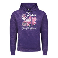 Cloud Purple Leopard Floral Pink Car Jesus Take The Wheel Vintage Hoodie - Bettercallsaul