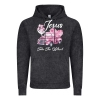 Vintage Black Leopard Floral Pink Car Jesus Take The Wheel Vintage Hoodie - Bettercallsaul