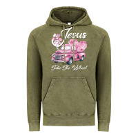 Vintage Olive Leopard Floral Pink Car Jesus Take The Wheel Vintage Hoodie - Bettercallsaul