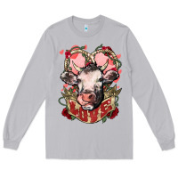 Moon Dust Cow Valentine's Day love Long Sleeve Tee - HowdyJamesFarm