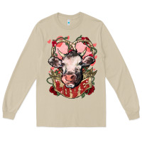 Cow Valentine's Day Love Long Sleeve Tee | Teevron