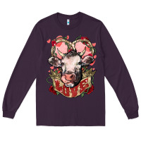 Plum Cow Valentine's Day love Long Sleeve Tee - HowdyJamesFarm