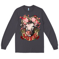 Smoke Cow Valentine's Day love Long Sleeve Tee - HowdyJamesFarm