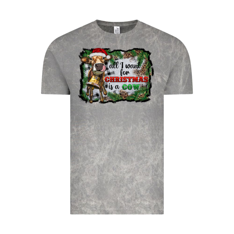 All I Want For Christmas Is A Cow Vintage Tee by RanaPortraitStore | Teevron