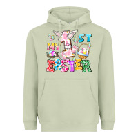 Matcha My 1st Easter Heavyweight Hoodie - CowhideDigitalArt