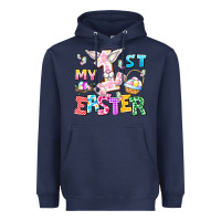 Navy My 1st Easter Heavyweight Hoodie - CowhideDigitalArt
