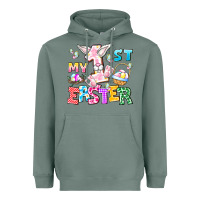 Sage My 1st Easter Heavyweight Hoodie - CowhideDigitalArt