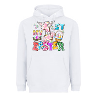 White My 1st Easter Heavyweight Hoodie - CowhideDigitalArt