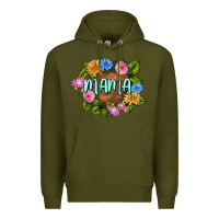 Army Green Mama Mother's Day Premium Hoodie - FaDigitalArtStudio