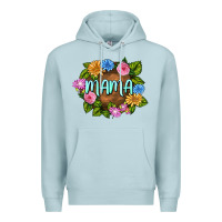 Blue Mist Mama Mother's Day Premium Hoodie - FaDigitalArtStudio