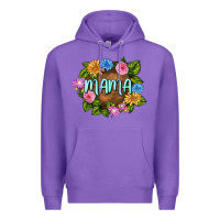 Purple Mama Mother's Day Premium Hoodie - FaDigitalArtStudio
