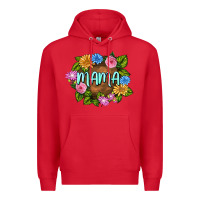 Red Mama Mother's Day Premium Hoodie - FaDigitalArtStudio