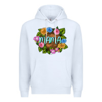 White Mama Mother's Day Premium Hoodie - FaDigitalArtStudio