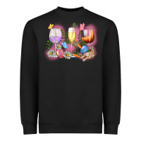 Black Easter wine glasses  Easter Day Heavyweight Sweatshirt - CowGirlArtShop