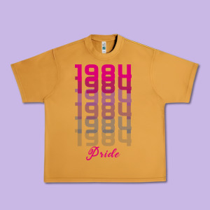 Pride 1984 Urban Heavy Tee Designed By Bettercallsaul