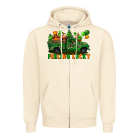 Sandshell feeling lucky with gnomes on truck Zipper Hoodie - FaDigitalArtStudio