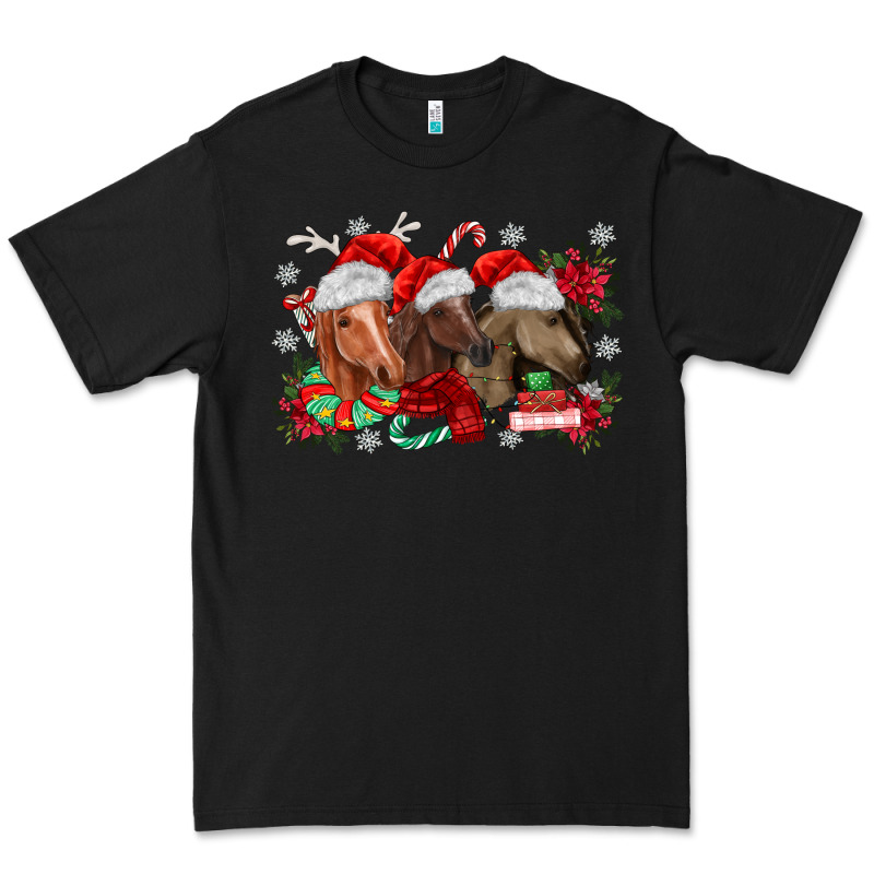 Christmas Horses Premium Tee by MaliasSmallBusiness | Teevron