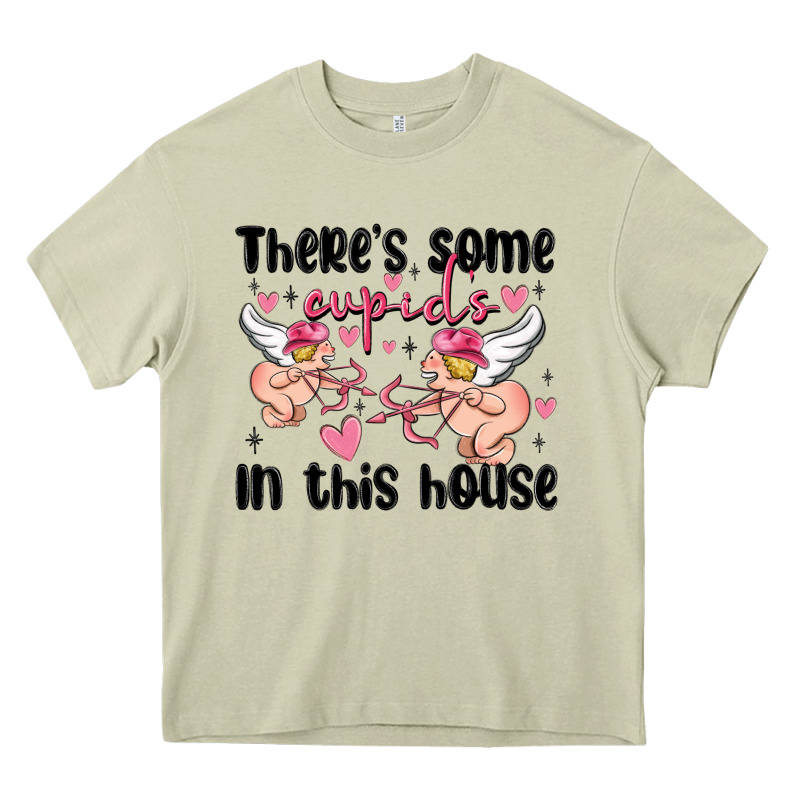 There's Some Cupid's In This House Heavy Core Tee by MaliasSmallBusiness | Teevron