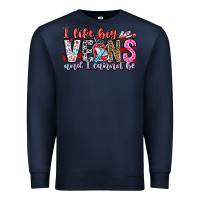 Navy I Like big veins and cannot be Premium Sweatshirt - CowhideDigitalArt
