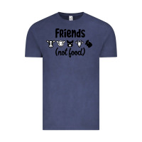 Vintage Denim Friends not Food Vintage Tee - Bettercallsaul
