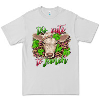Dove Grey too cute to pinch charolais calf Premium Tee - RanaPortraitStore