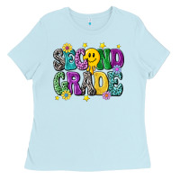 Baby Blue second grade Ladies Tee - NancyCooperArtShop