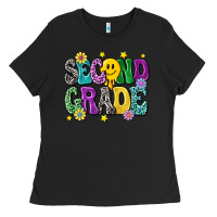 Black second grade Ladies Tee - NancyCooperArtShop
