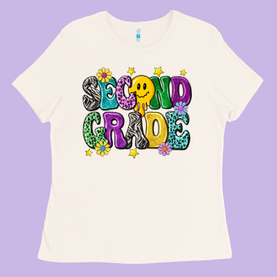 Second Grade Ladies Tee Designed By Nancycooperartshop