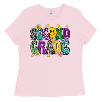 Bubblegum Pink second grade Ladies Tee - NancyCooperArtShop