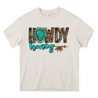 Cream western howdy honey arrow gemstone Heavy Core Tee - NancyCooperArtShop