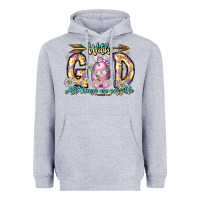 Heather Grey With God All Things Are Possible Easter Day Heavyweight Hoodie - CowhideDigitalArt