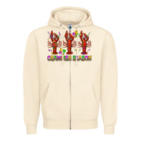 Sandshell Crawfish season mardi gras Zipper Hoodie - BundleAndBundleShop