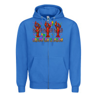 True Royal Crawfish season mardi gras Zipper Hoodie - BundleAndBundleShop
