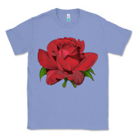 Colony Blue Oklahoma Rose Illustrations Classic Tee - LillyAllenDesigns