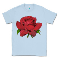 Dusty Blue Oklahoma Rose Illustrations Classic Tee - LillyAllenDesigns