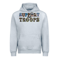 Heather Grey armed forces day support our troops Urban Hoodie - Artiststas
