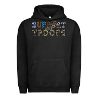 Pigment Black armed forces day support our troops Urban Hoodie - Artiststas
