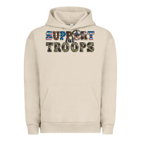 Pigment French Oak armed forces day support our troops Urban Hoodie - Artiststas