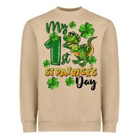Mushroom My first St. Patrick's Day Heavyweight Sweatshirt - CowGirlArtShop