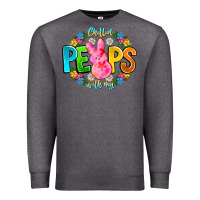 Charcoal Heather Chillin Peeps With My Premium Sweatshirt - CowhideDigitalArt