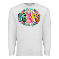 Oatmeal Heather Chillin Peeps With My Premium Sweatshirt - CowhideDigitalArt