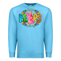 Ocean Blue Chillin Peeps With My Premium Sweatshirt - CowhideDigitalArt
