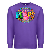 Purple Chillin Peeps With My Premium Sweatshirt - CowhideDigitalArt